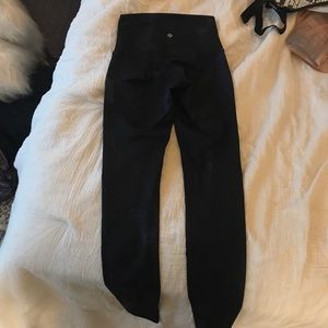Blue high waisted pattered lululemon leggings